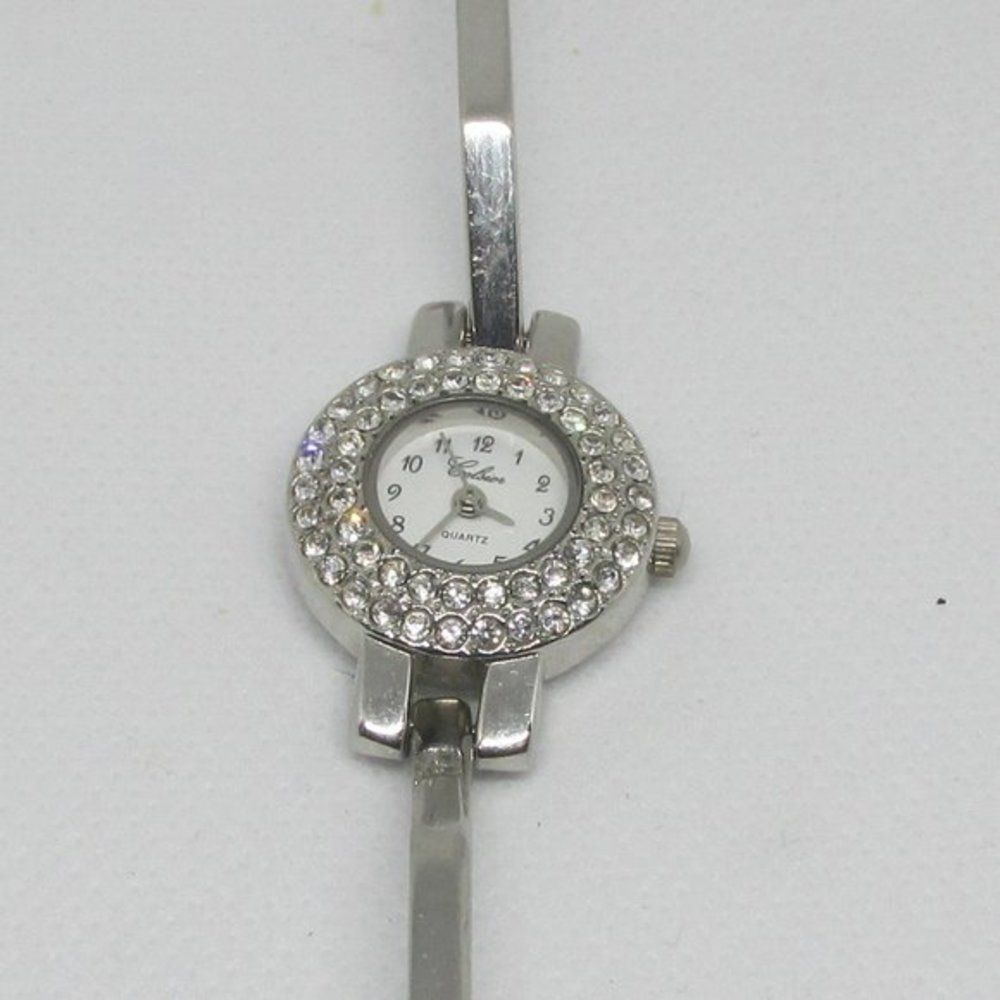 Ladies Stainless Steel Celsior Rhinestone Watch 28mm​